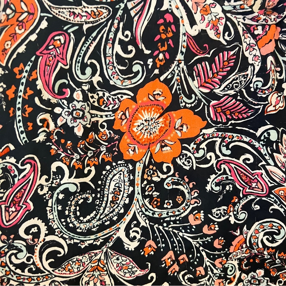 J. Jill Orange and Pink Blouse Vibrant and Chic - Picture 4 of 8